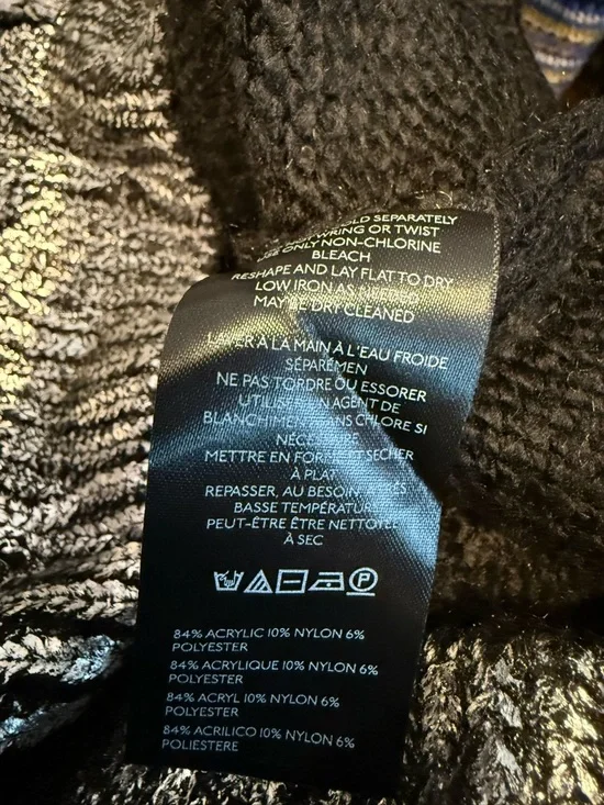 Anthropologie Pilcro Cabled Foil Muscle Tank Sweater NWT Large - Picture 10 of 10